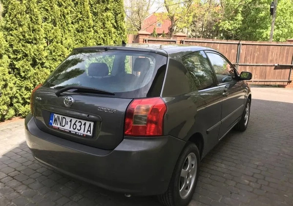 Toyota Corolla cena 13900 przebieg: 120700, rok produkcji 2002 z Brzostek małe 46